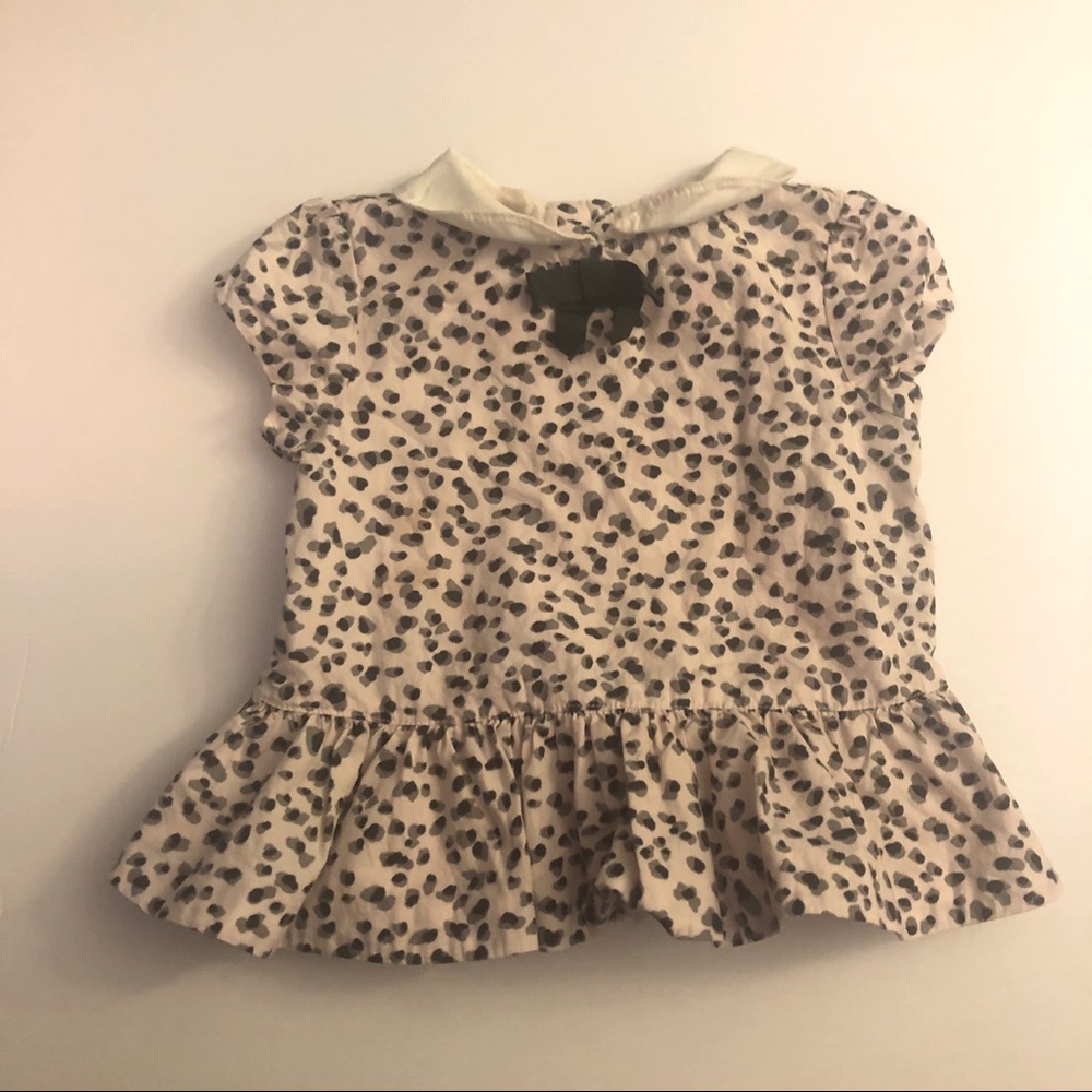 Janie and Jack Leopard Pink Top 12-18 months